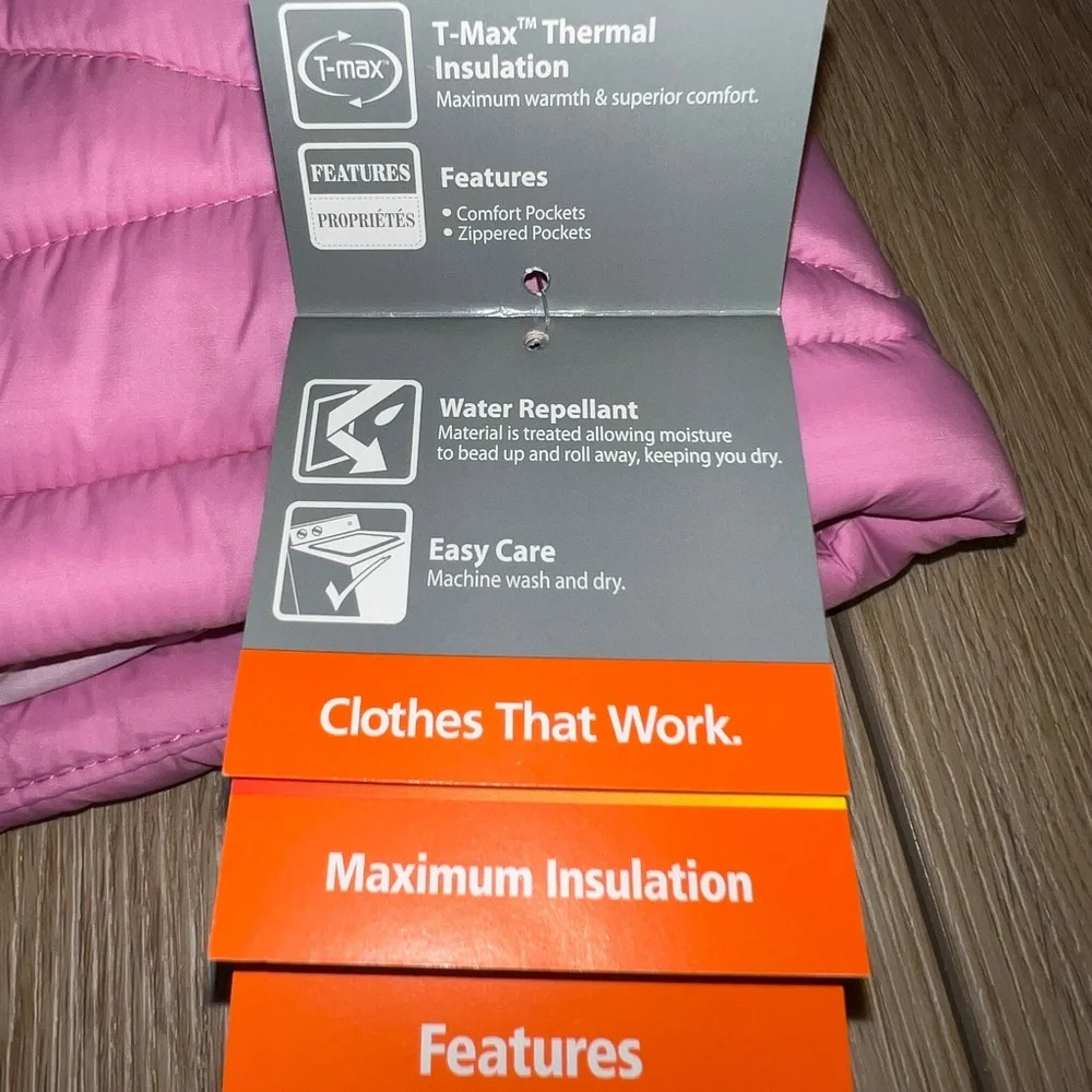 NWT Pink Women's WindRiver T-Max Thermal Insulation Vest - Picture 6 of 10